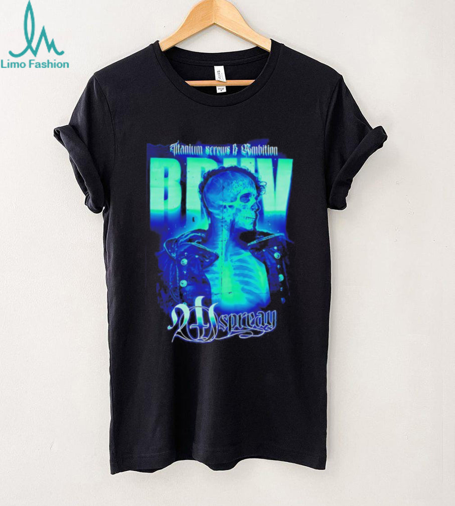 Titanium Screws and Ambition Skeleton X Ray Graphic T Shirt