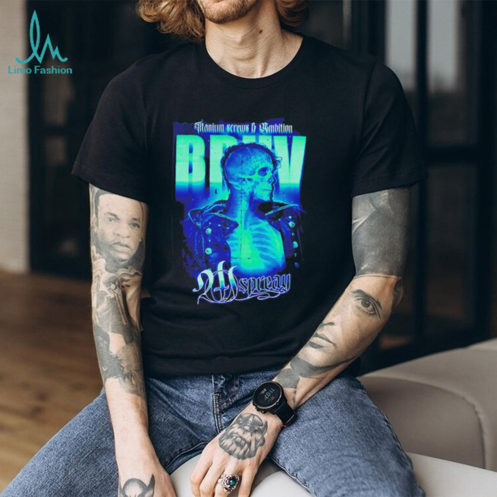 Titanium Screws and Ambition Skeleton X Ray Graphic T Shirt