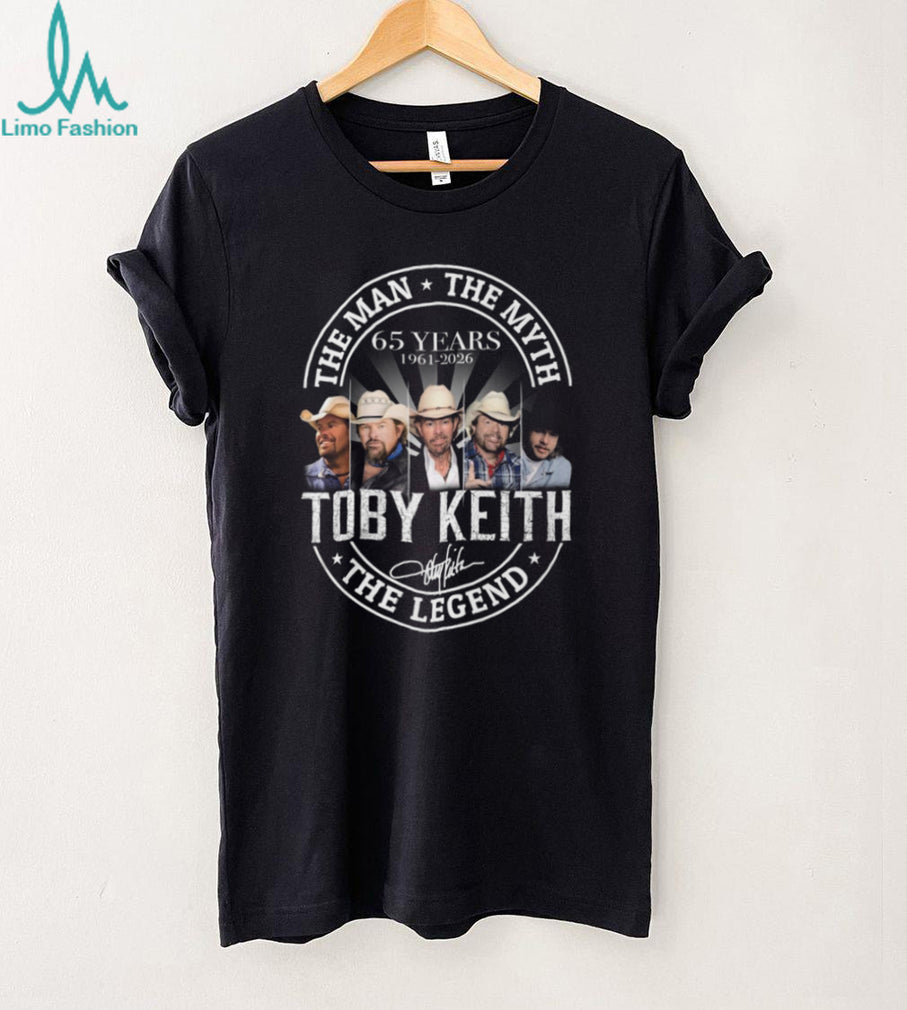 Toby Keith 65 Years 1961 2026 The Man The Myth The Legend Memorial T Shirt