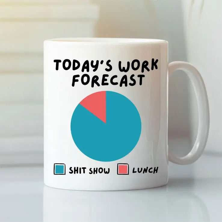 Today’s Work Forecast Shit Show Lunch Mug