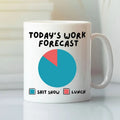 Today’s Work Forecast Shit Show Lunch Mug