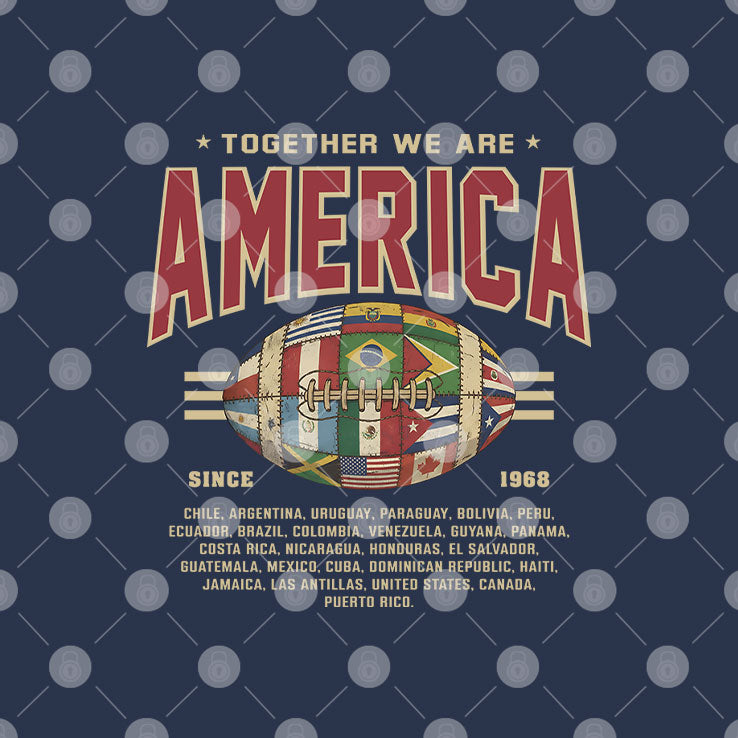 Together We Are America American Football Shirt