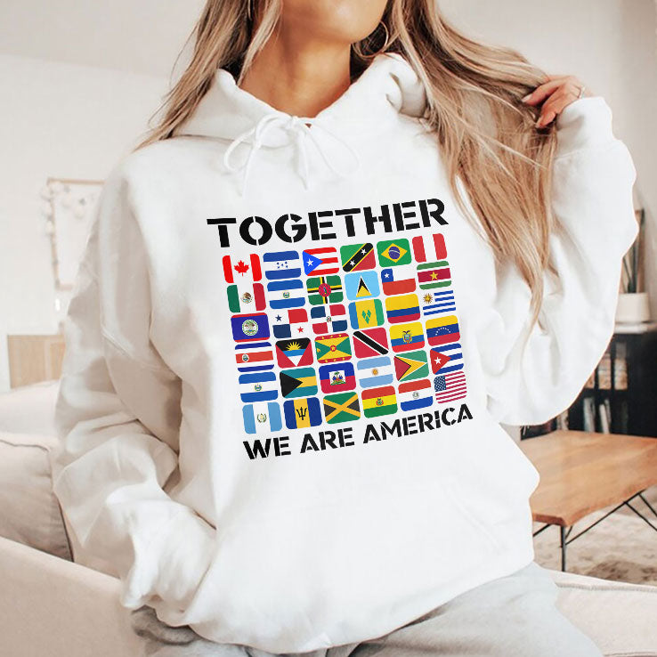 Together We Are America Flags T Shirt