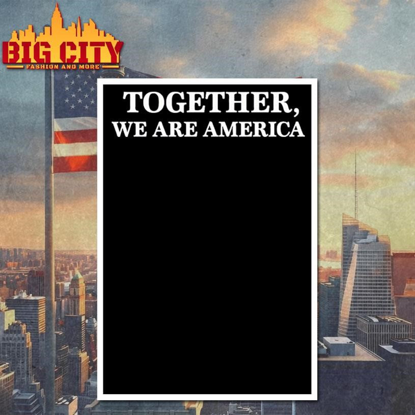 Together we are america espresso heavyweight shirt