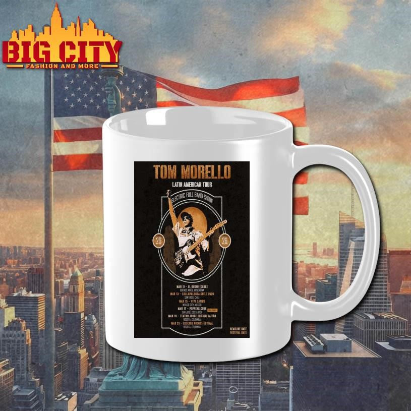 Tom Morello Latin American Tour 2026 Poster Shirt
