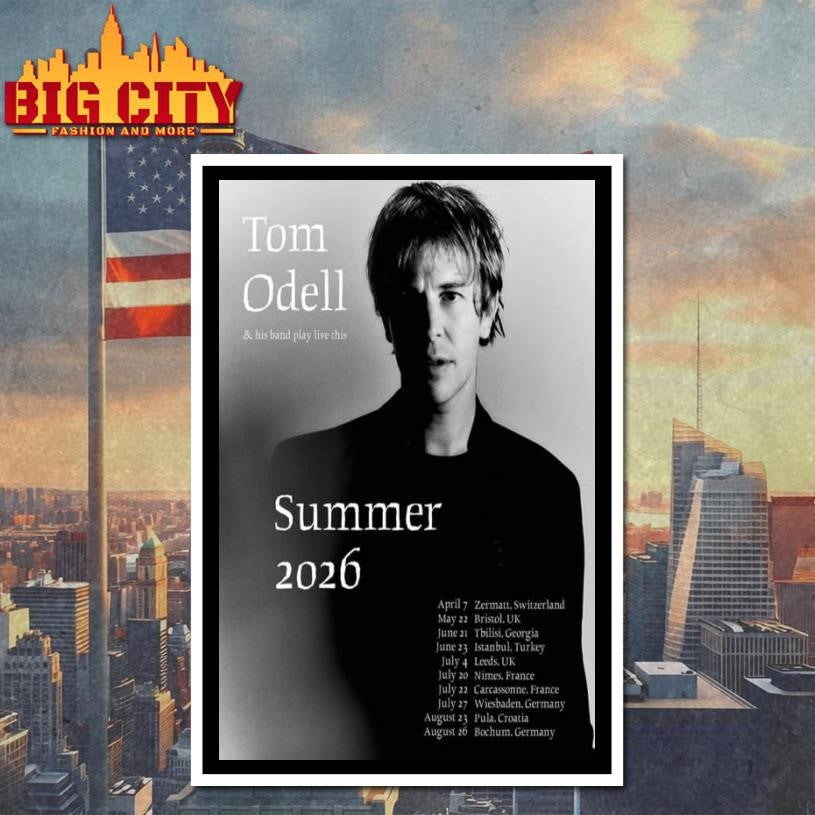 Tom Odell Summer 2026 Poster Shirt