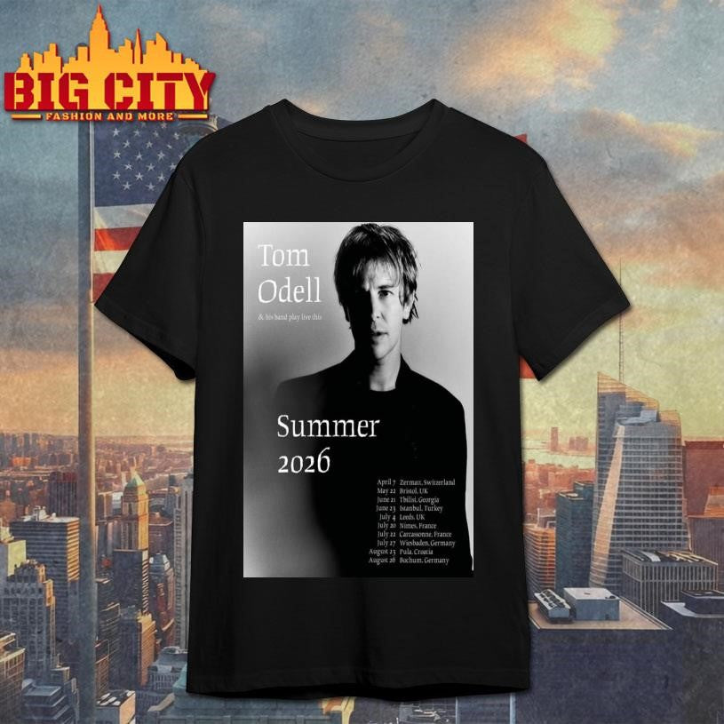 Tom Odell Summer 2026 Poster Shirt