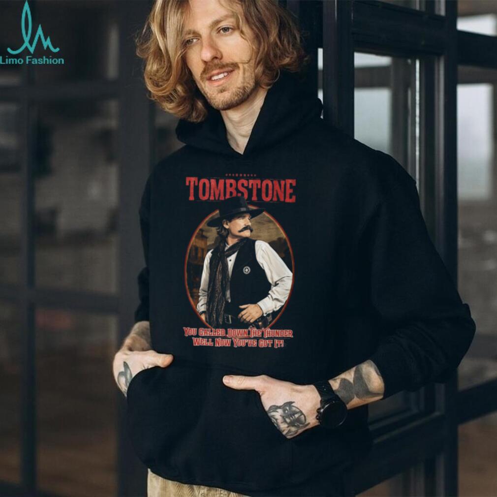 Tombstone Movie Wyatt Earp You Called Down The Thunder Vintage Graphic T Shirt
