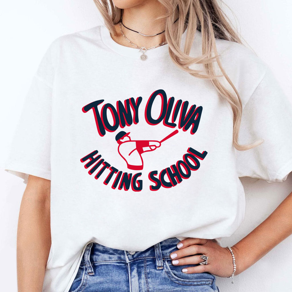 Tony Oliva Hitting School Baseball T Shirt