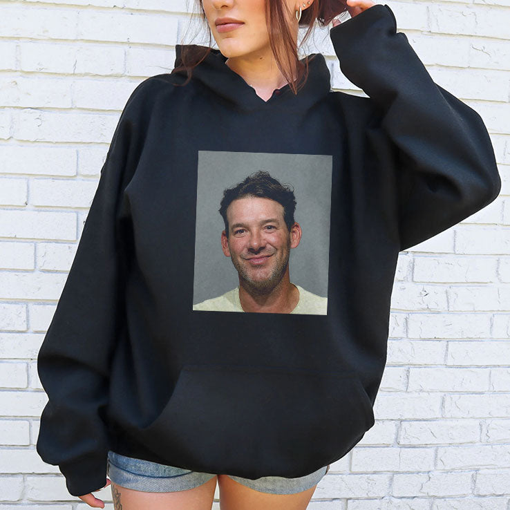 Tony Romo Mugshot Funny Smirking Football T Shirt