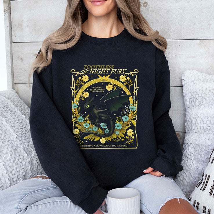 Toothless Night Fury Warning Never Engage This Dragon T Shirt