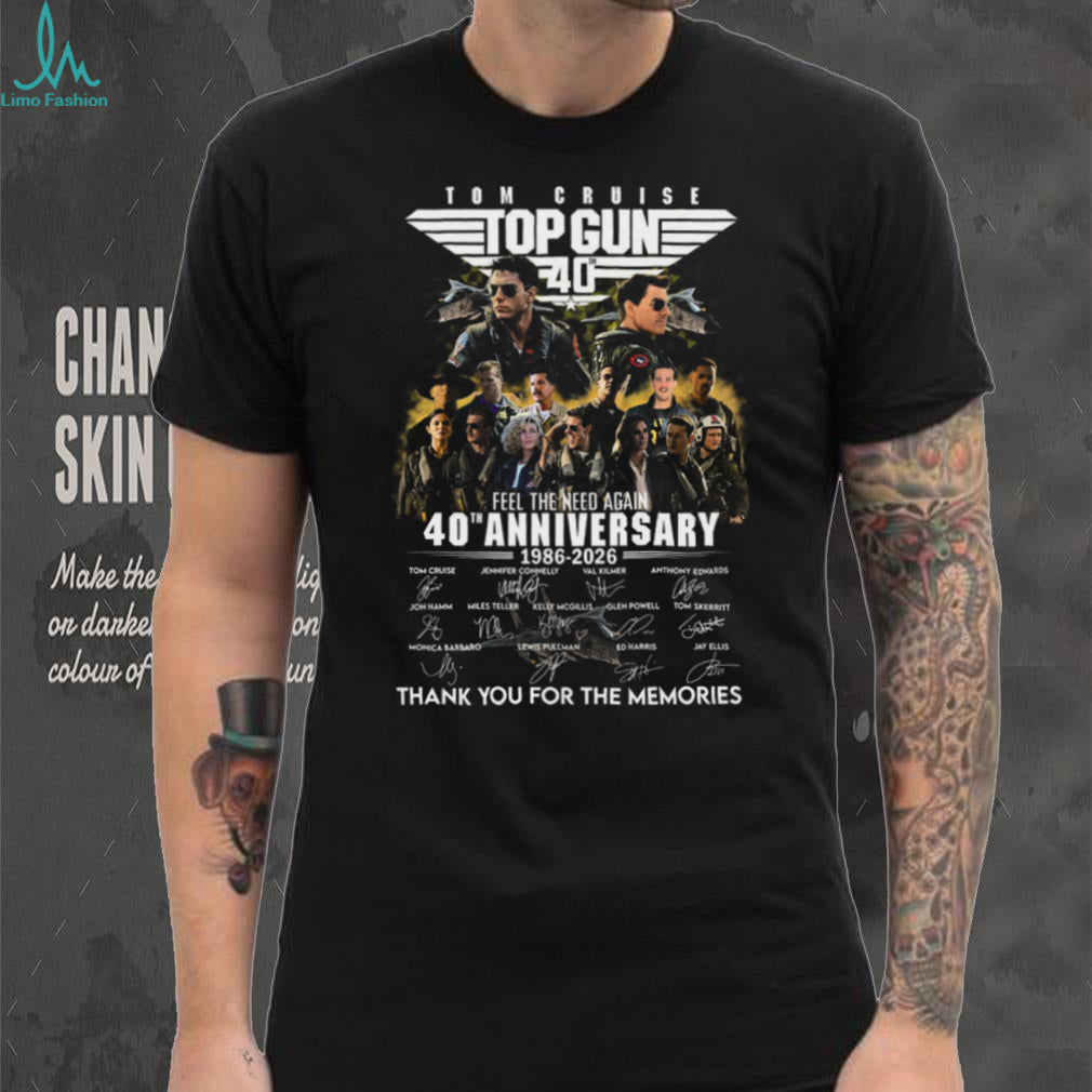 Gun 40th Anniversary Movie Cast Signatures Shirt