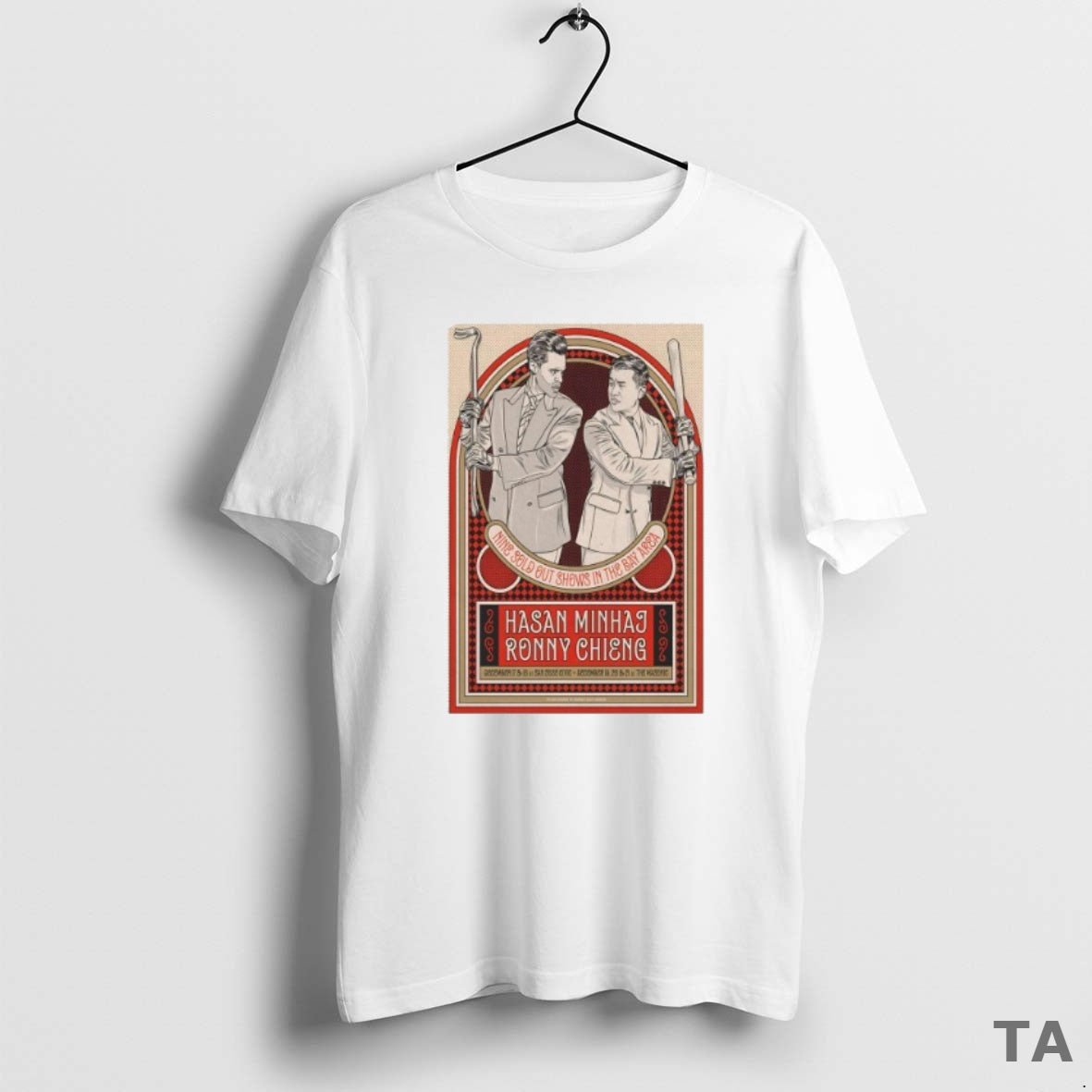 Top Hasan Minhaj Ronny Chieng California Tour December 2025 T-Shirts