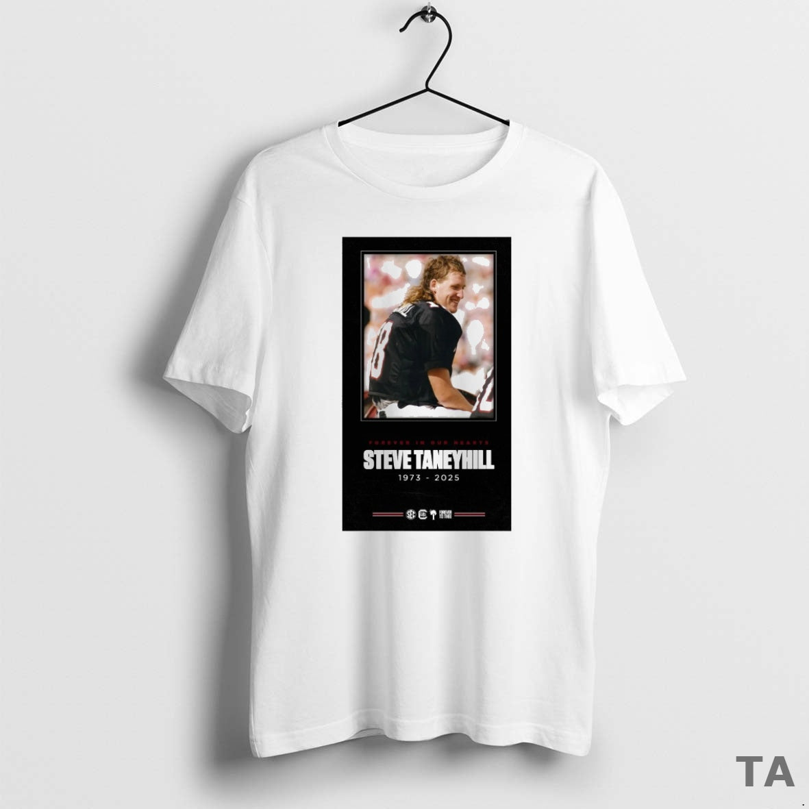 Top Forever Our Hearts Steve Taneyhill 1973 2025 Carolina Gamecocks Football T-Shirts