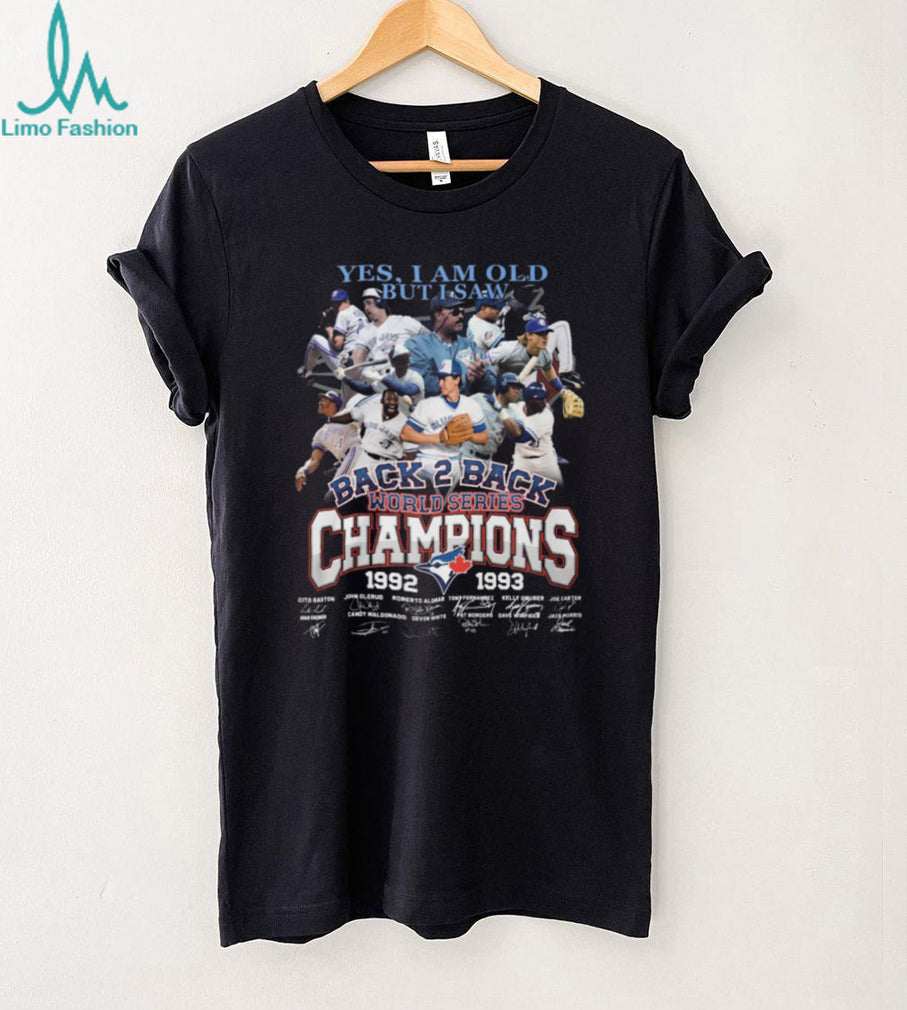 Toronto Blue Jays Back 2 Back World Series Champions 1992 1993 T Shirt
