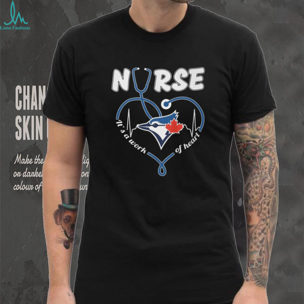 Toronto Blue Jays Nurse T Shirt Canadian Baseball Fan Nursing Heart T Shirt