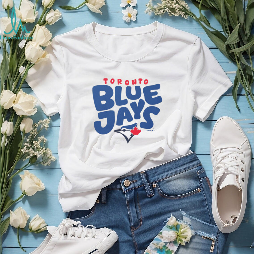 Toronto Blue Jays Oatmeal Heather Bubble Logo Pullover T shirt