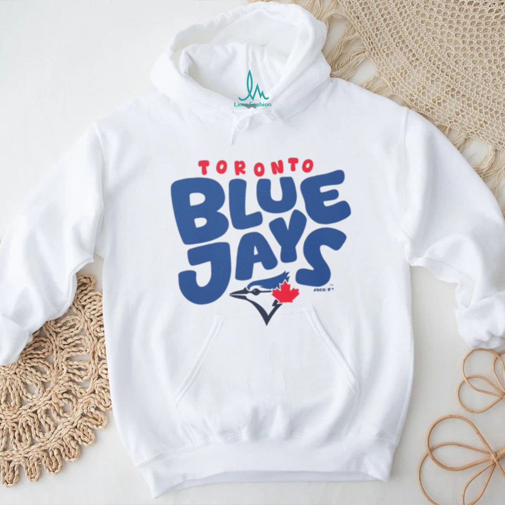 Toronto Blue Jays Oatmeal Heather Bubble Logo Pullover T shirt