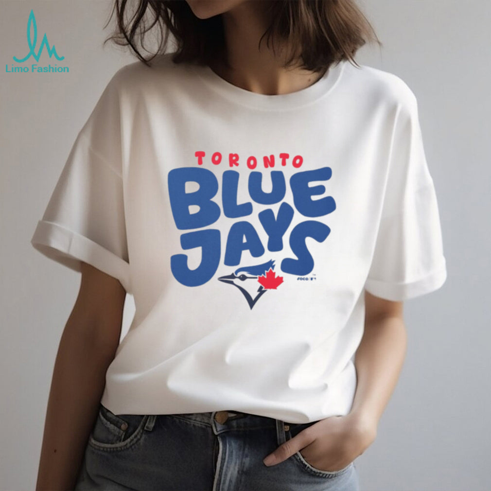 Toronto Blue Jays Oatmeal Heather Bubble Logo Pullover T shirt