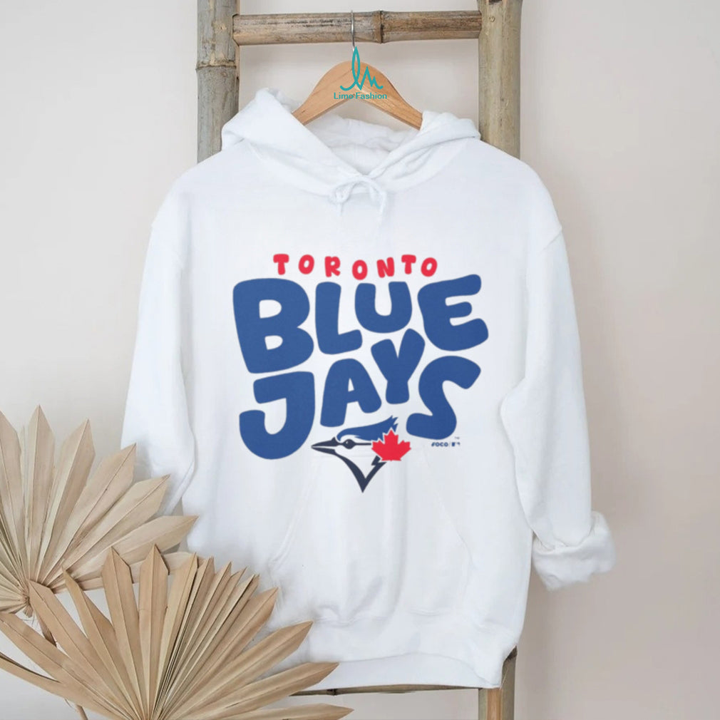 Toronto Blue Jays Oatmeal Heather Bubble Logo Pullover T shirt