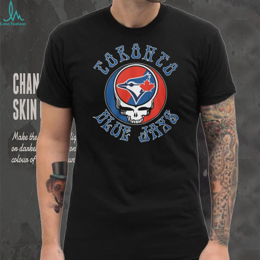 Toronto Blue Jays x Grateful Dead Steal Your Face Baseball Mashup T Shirt