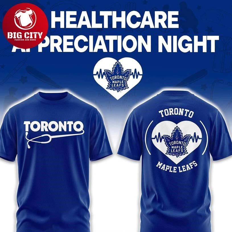 Toronto Maple Leafs Healthcare Appreciation x NHL 2026 Night Two Sided Shirt