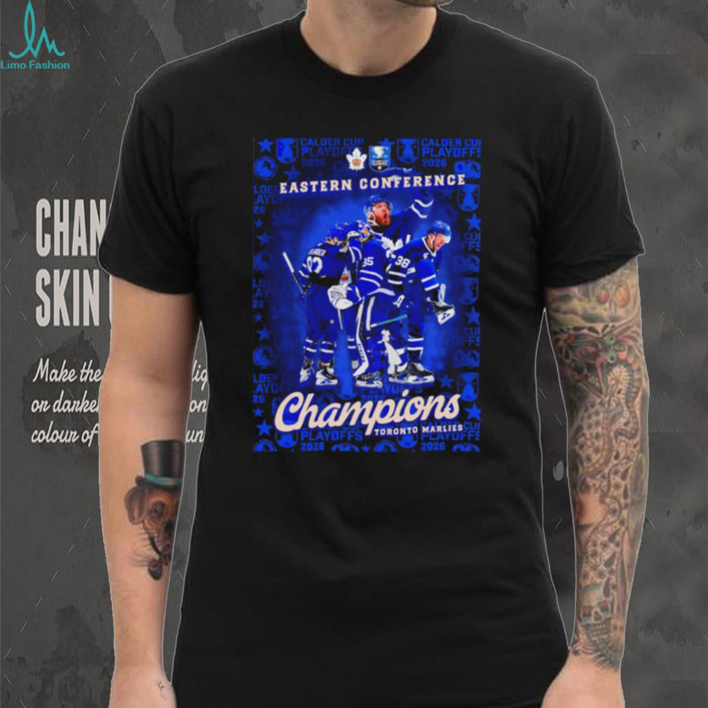 Toronto Marlies 2026 Eastern Conference Champions celebrating victory shirt
