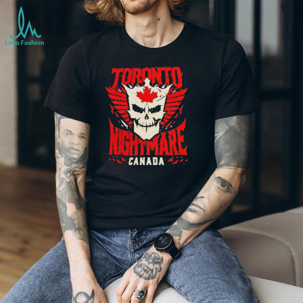 Toronto Nightmare Canada Skull Wing Graphic T Shirt Gothic Canada T shirt