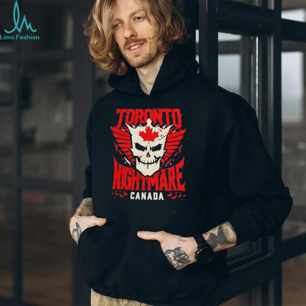 Toronto Nightmare Canada Skull Wing Graphic T Shirt Gothic Canada T shirt