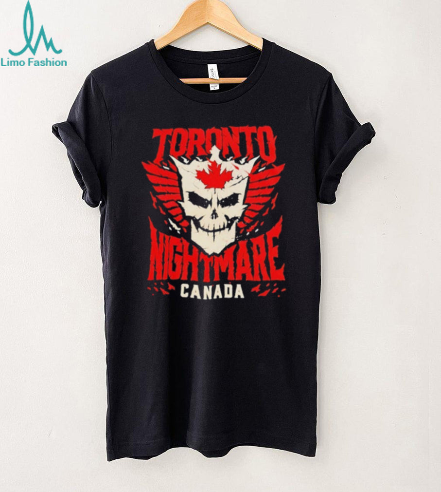 Toronto Nightmare Canada Skull Wing Graphic T Shirt Gothic Canada T shirt