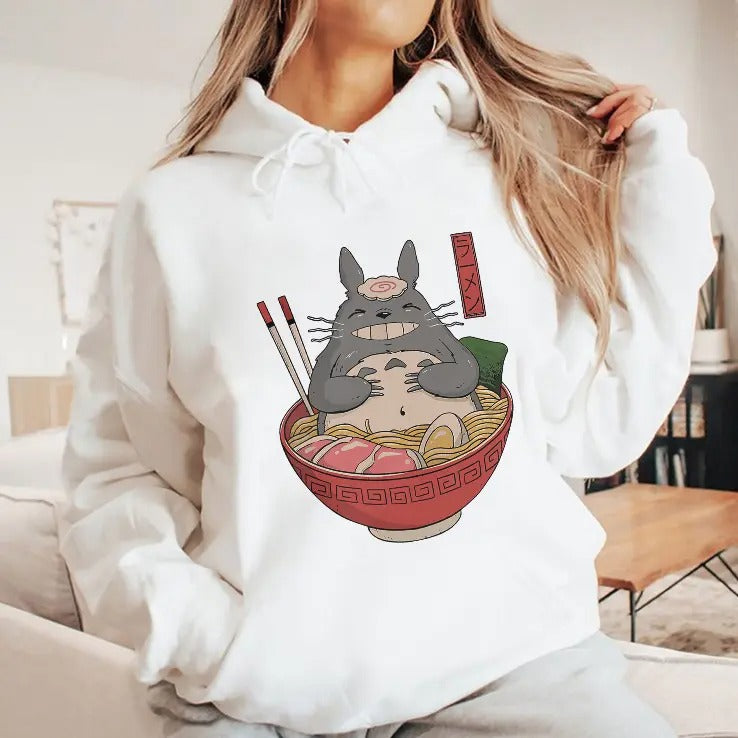 Totoro in the Ramen Bowl T Shirt