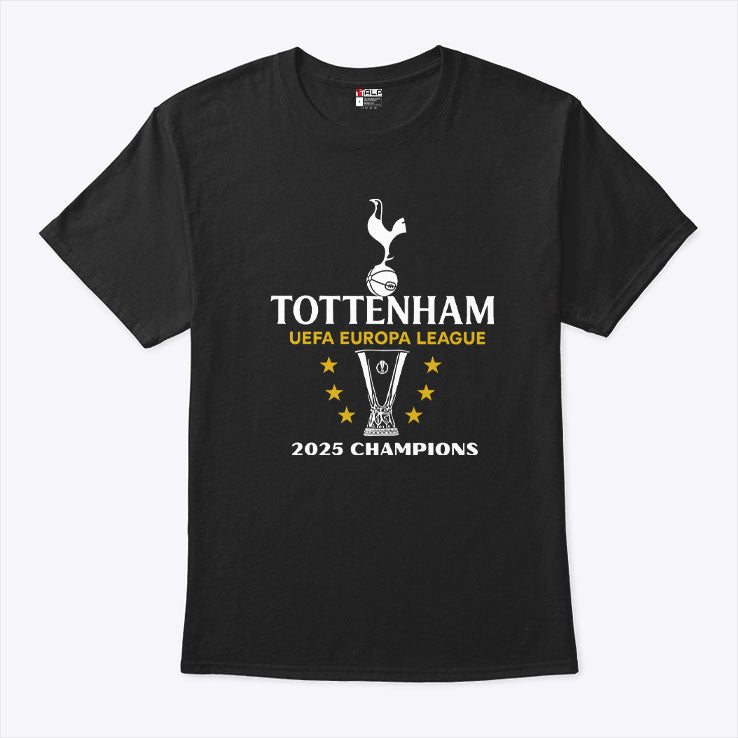 Tottenham UEFA Europa League Champions 2025 T Shirt