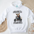 Tough Biker Chihuahua Humor T Shirt Think Before I Act Sarcastic Tee