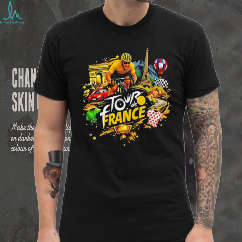 Tour de France illustration shirt