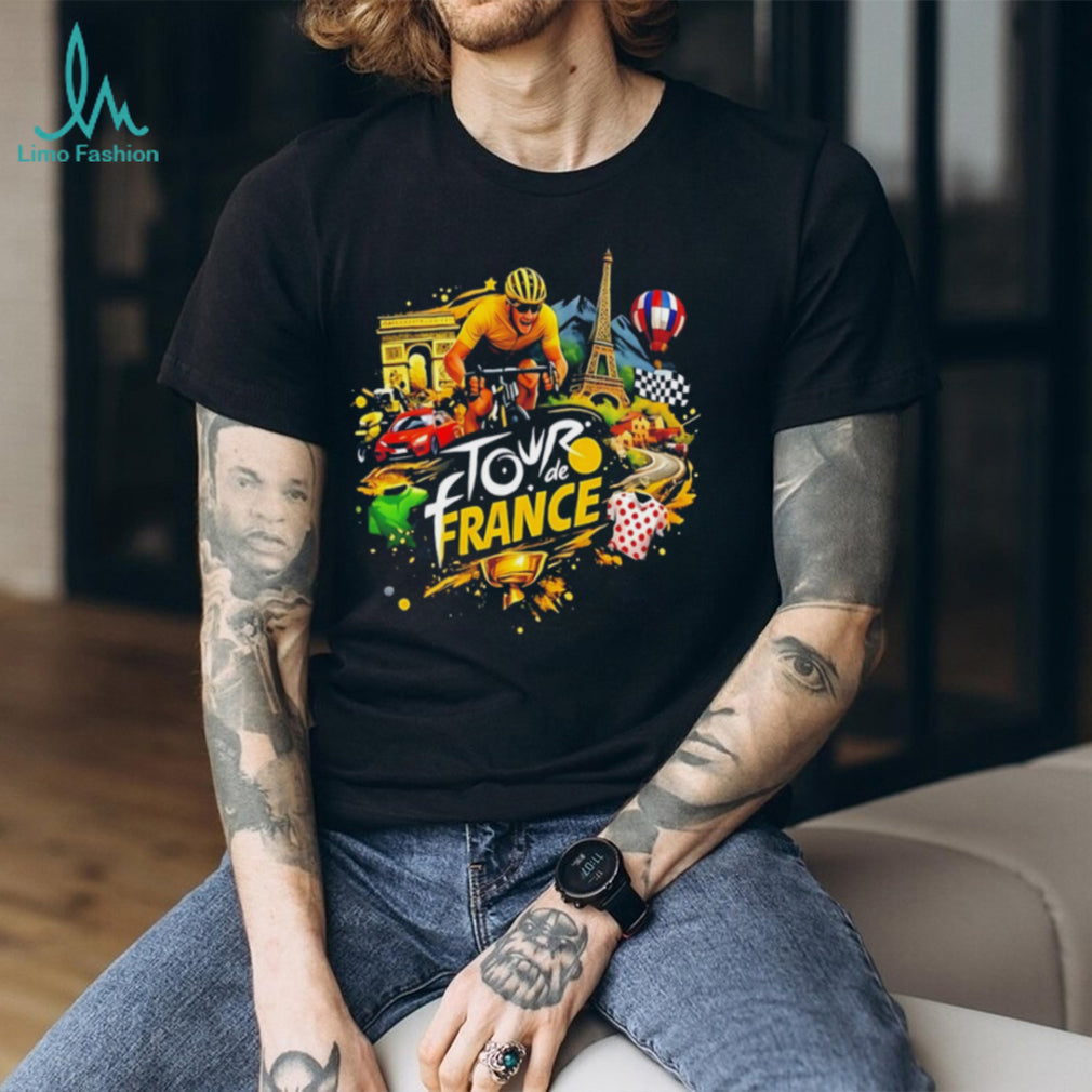 Tour de France illustration shirt