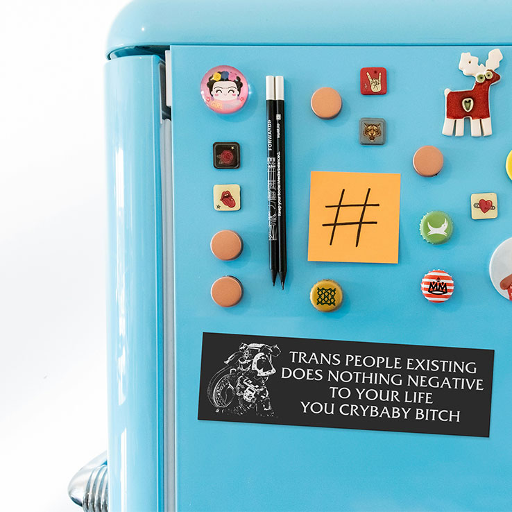 Trans People Existing Does Nothing Negative To Your Life Car Magnet