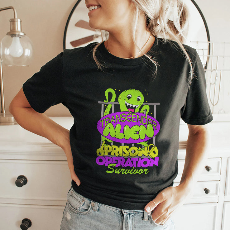 Transgender Alien Prison Operation Survivor Shirt