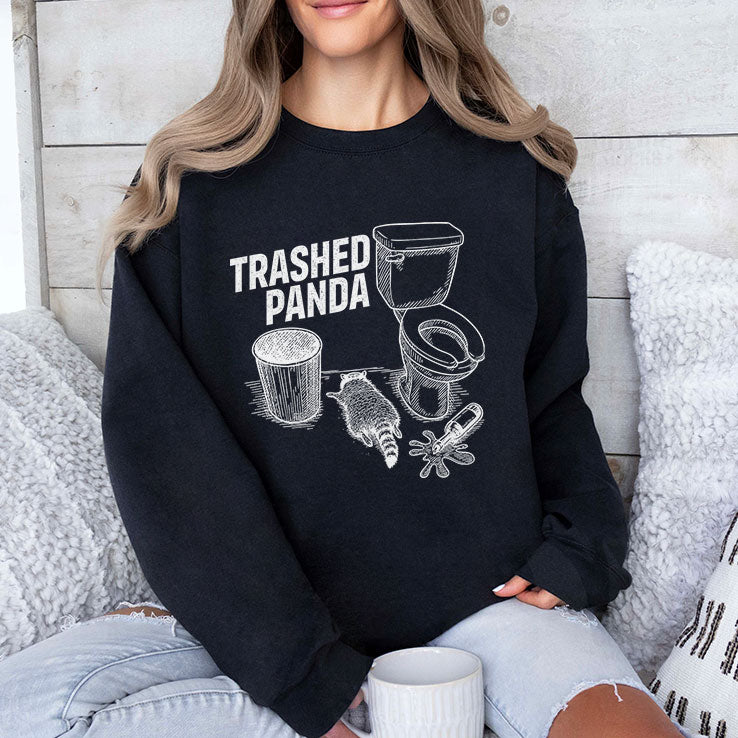 Trashed Panda Funny Drunk Racoon T Shirt