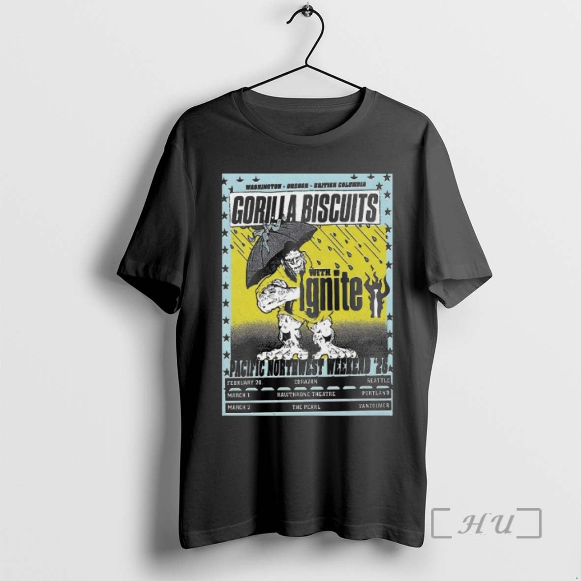 Trending Gorilla Biscuits Pacific Northwest Weekend 2026 Shows T-Shirts