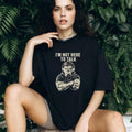 Trevor Rogers Wearing Bulldog I’m Not Here To Talk shirt