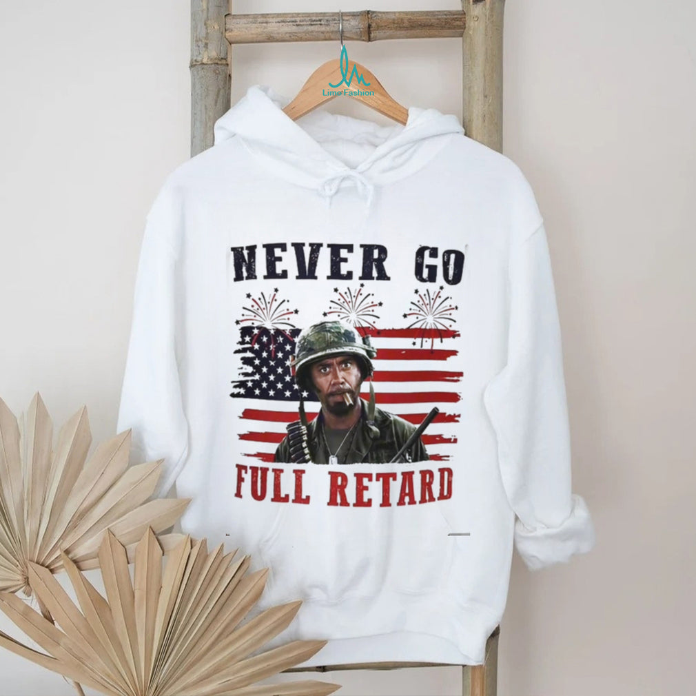 Tropic Thunder Sergeant Lincoln Osiris American Flag Shirt