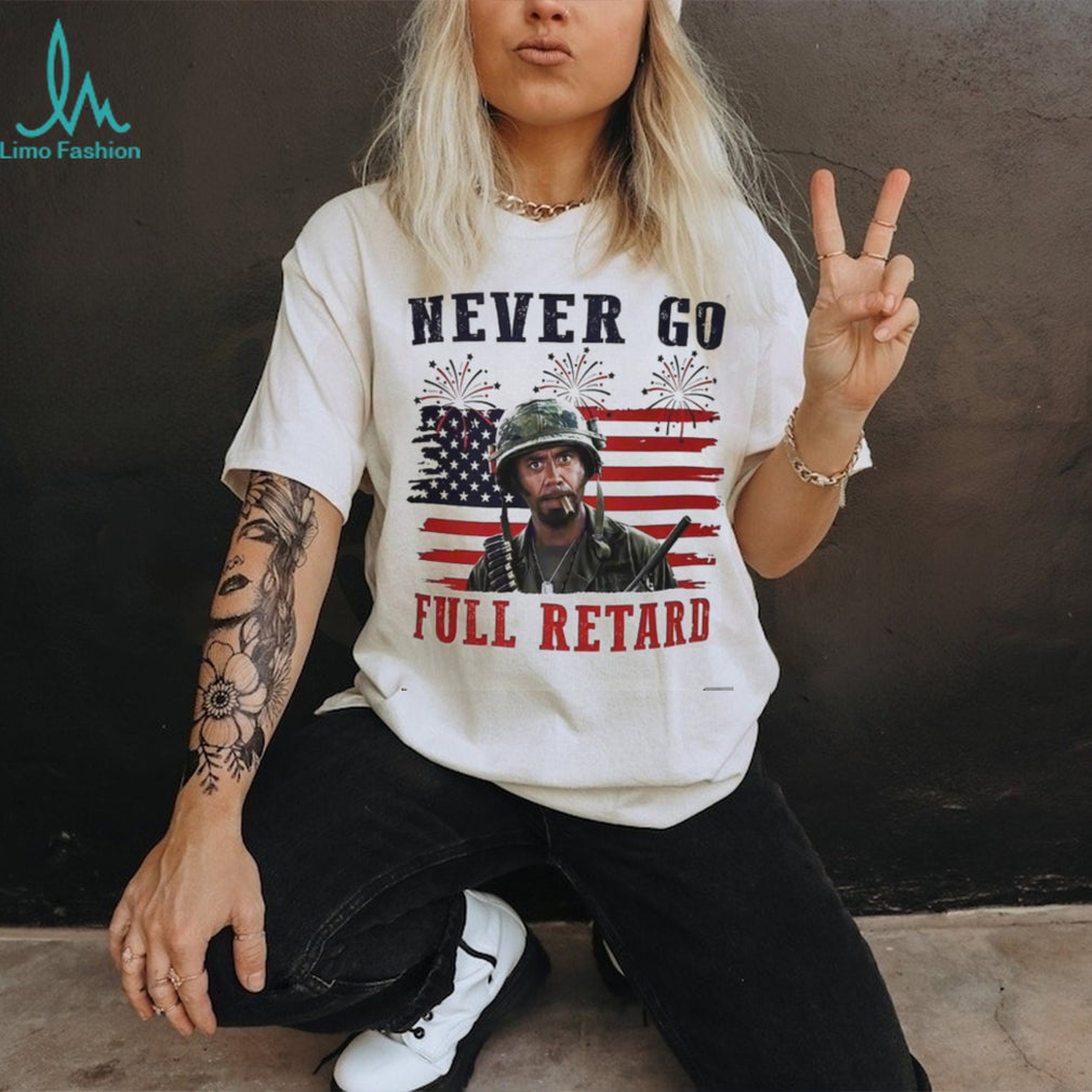 Tropic Thunder Sergeant Lincoln Osiris American Flag Shirt
