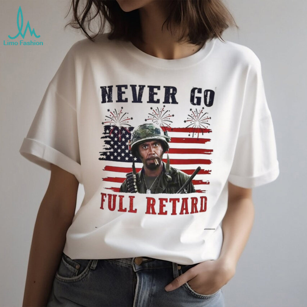 Tropic Thunder Sergeant Lincoln Osiris American Flag Shirt