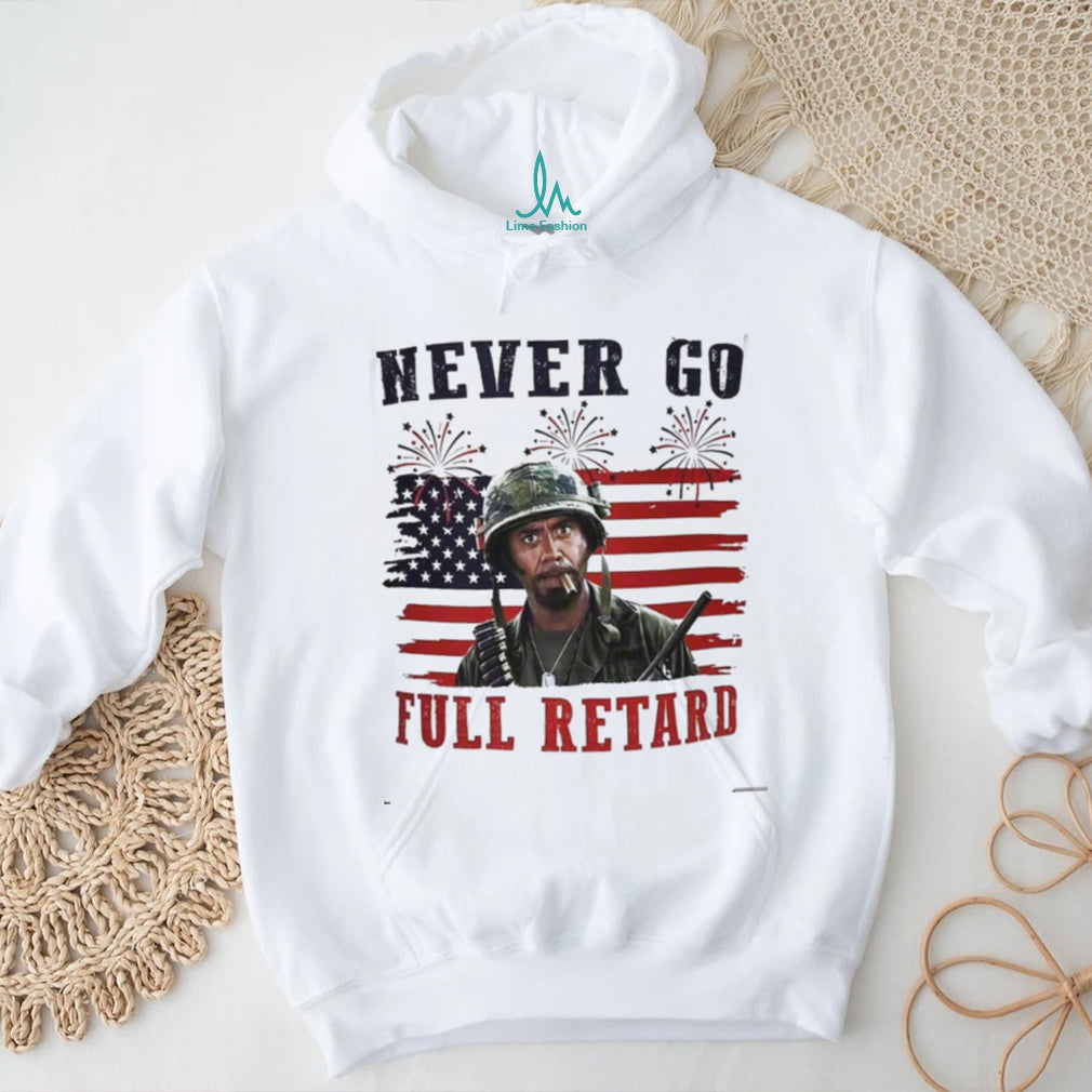 Tropic Thunder Sergeant Lincoln Osiris American Flag Shirt