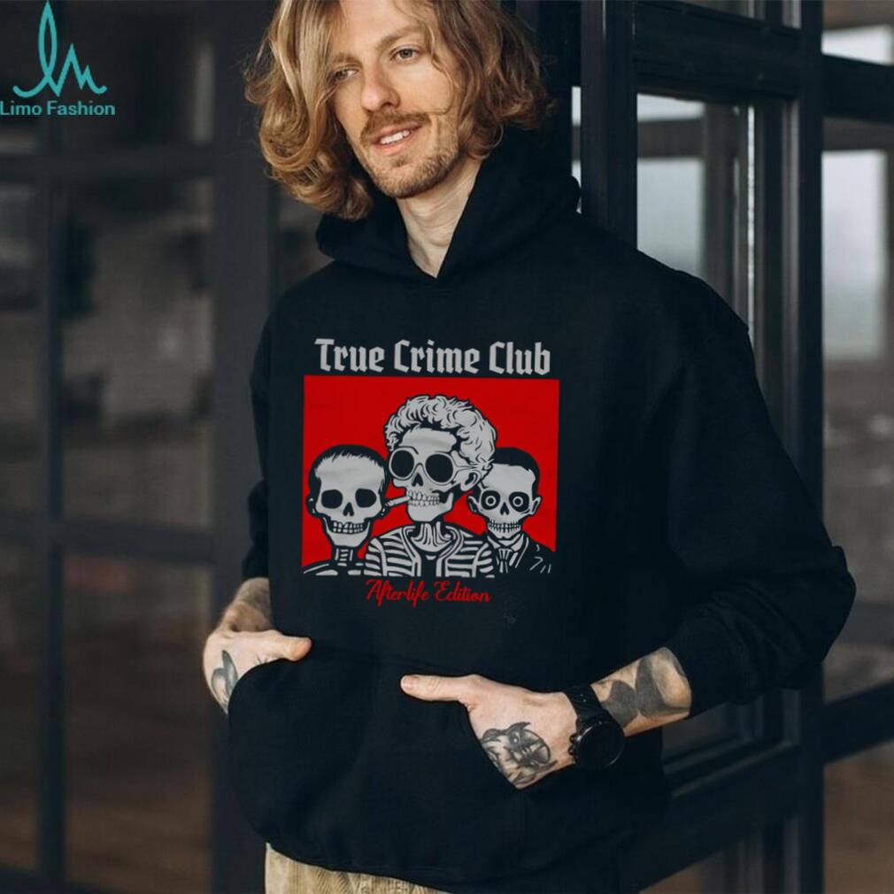 True Crime Club Afterlife Edition Skeleton Trio Graphic T Shirt