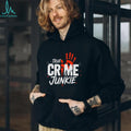 True Crime Junkie Bloody Handprint Mystery Lover T Shirt