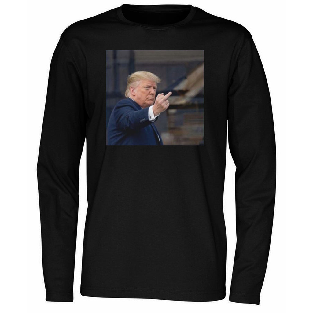 Trump Appears To Flip Off Protester In Detroit Shirt