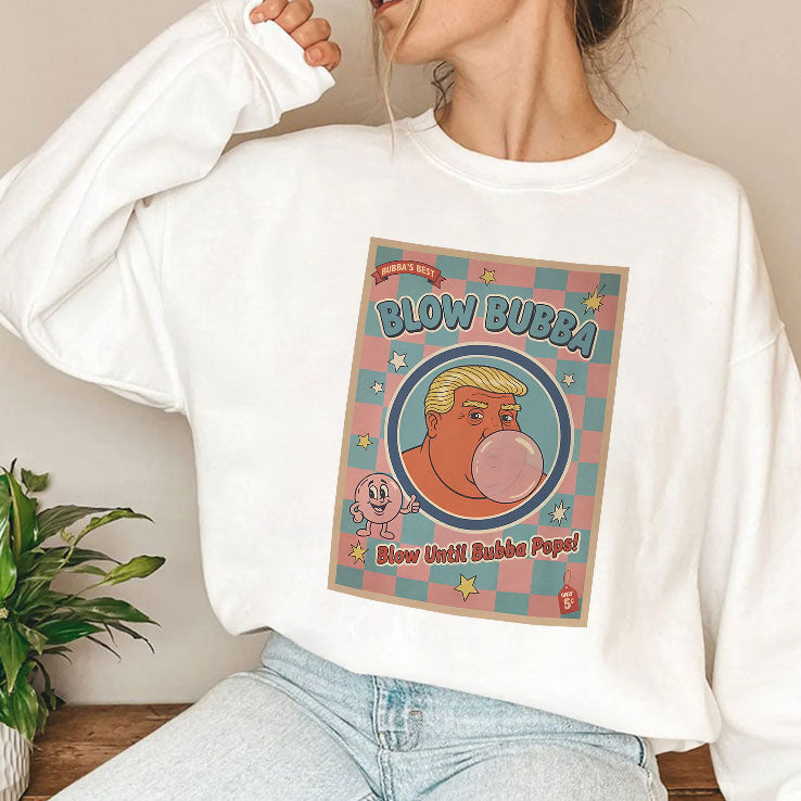 Trump Blow Bubba Retro Bubble Gum Cartoon T Shirt