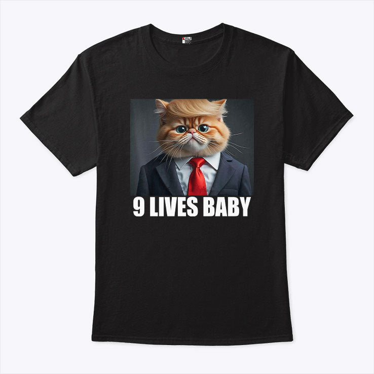 Trump Cat 9 Lives Baby Shirt