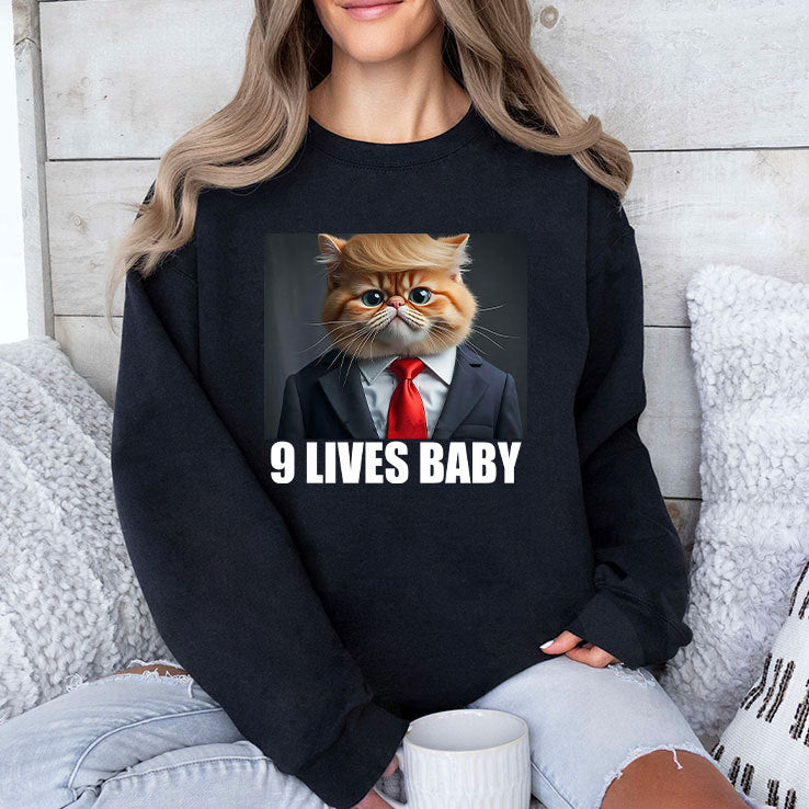 Trump Cat 9 Lives Baby Shirt